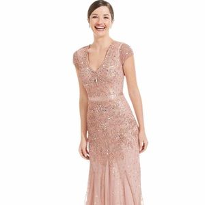 Adrianna Papell beaded gown
